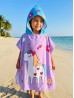 Kids Unicorn Patterned Hoodie Towel